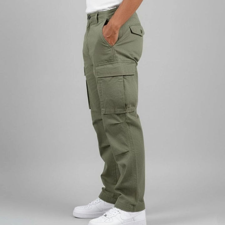 Roger | Men's Relaxed Fit Multi-Pocket Streetwear Cargo Pants