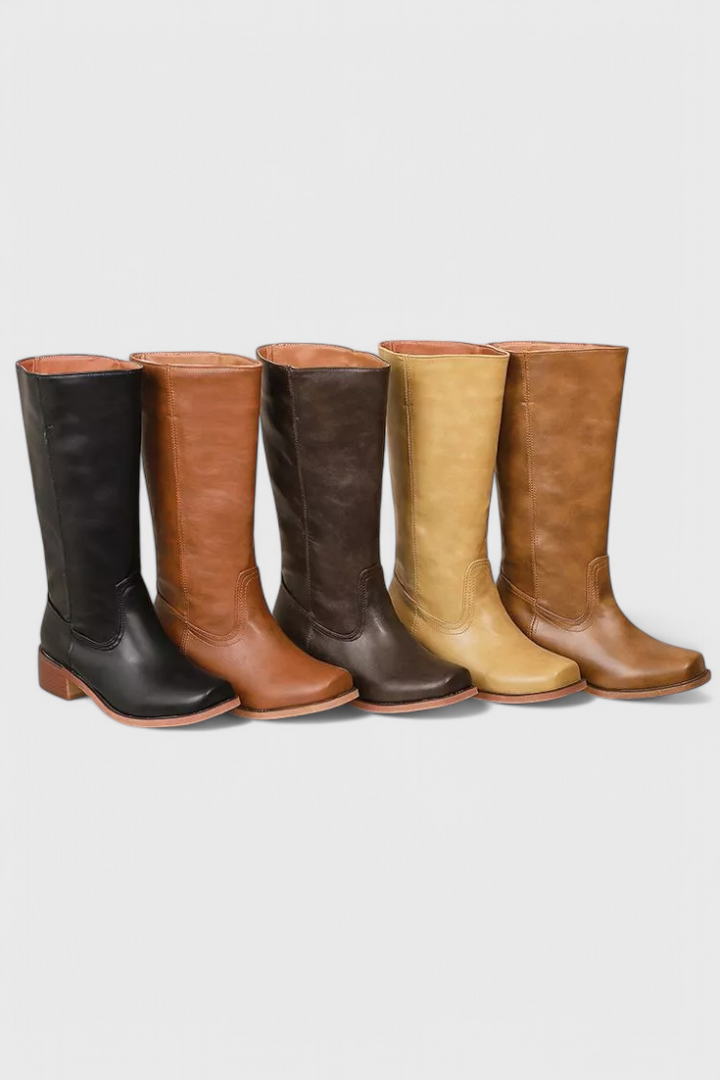 Boots For Women | Knee-High Rounded Front