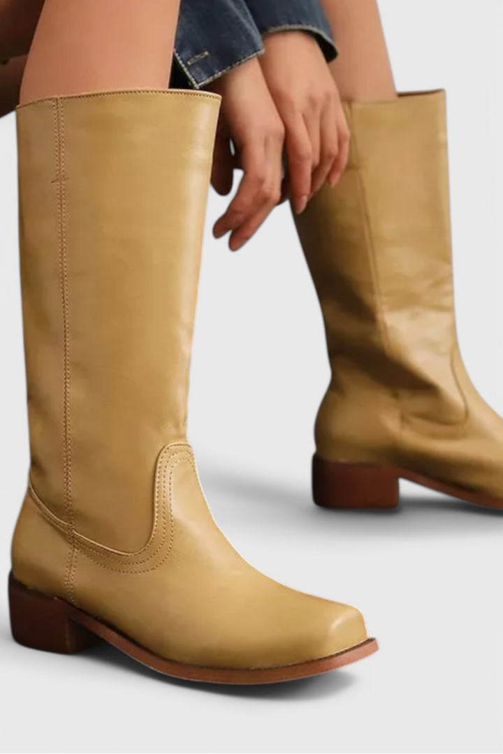 Boots For Women | Knee-High Rounded Front