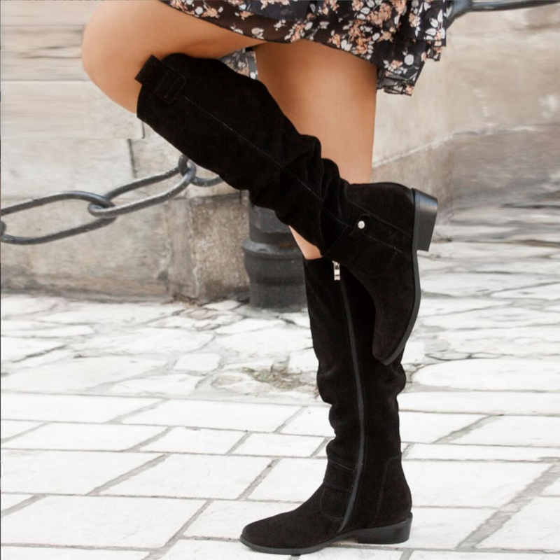 Boots For Women | Flat Heel Closed Toe