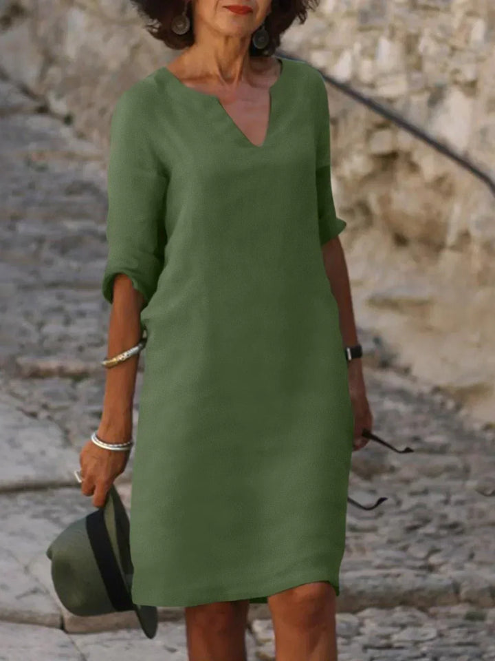 Women's Dress |  3/4 Sleeve Loose Fit Mini