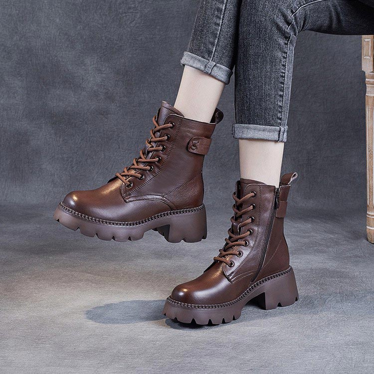 Boots for Women | Platform Round Toe