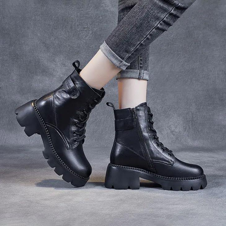 Boots for Women | Platform Round Toe