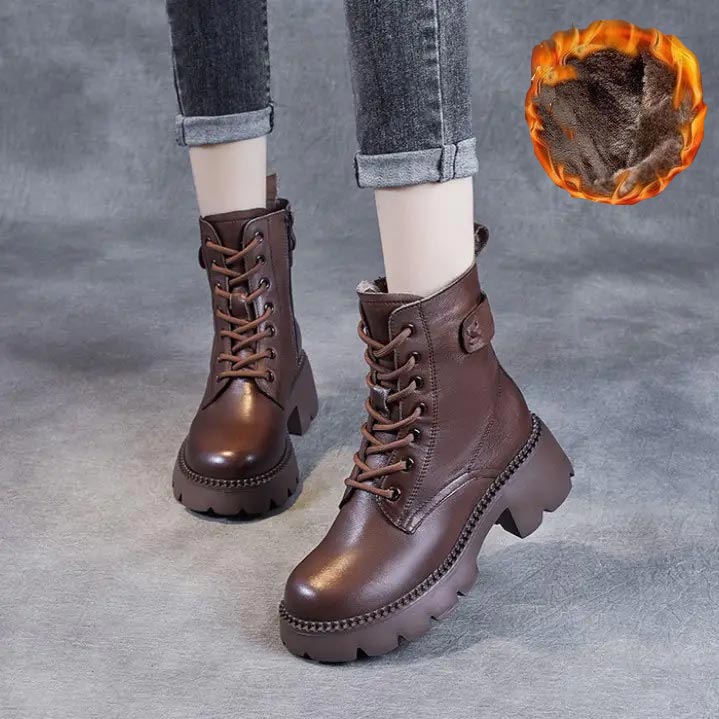 Boots for Women | Platform Round Toe