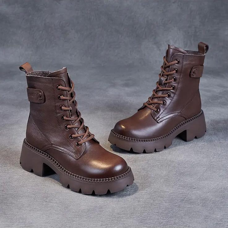 Boots for Women | Platform Round Toe