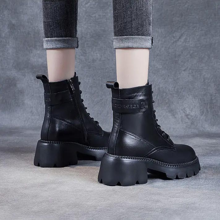 Boots for Women | Platform Round Toe