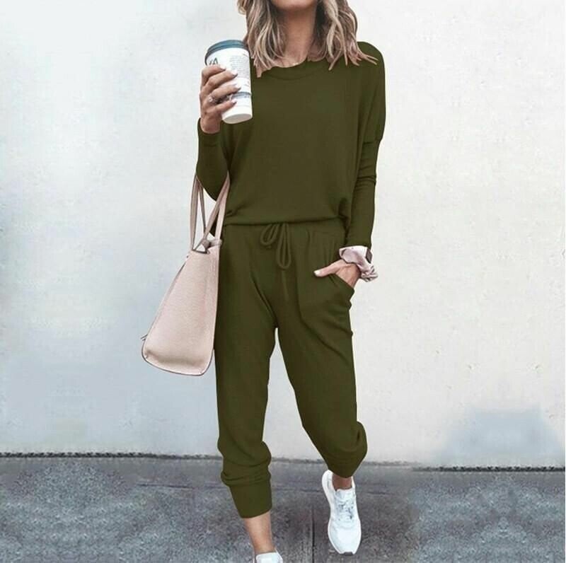Women's Two-Piece Set | Straight Silhouette Sleeve