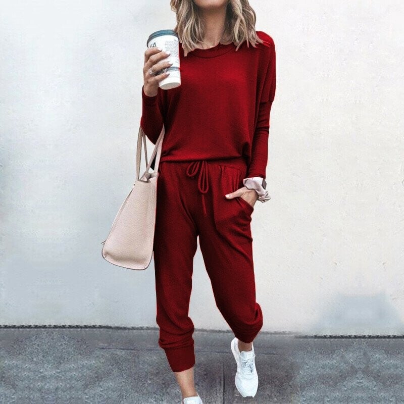 Women's Two-Piece Set | Straight Silhouette Sleeve