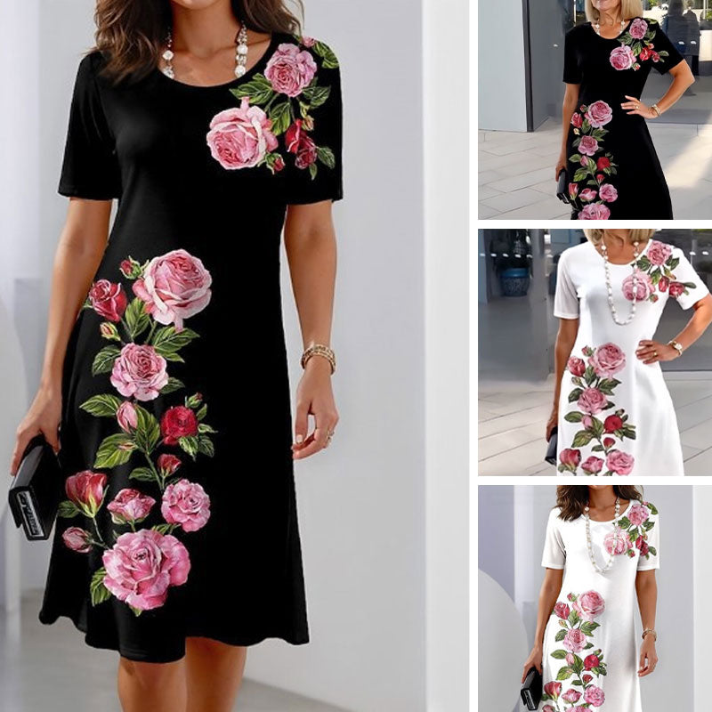 Women’s Dress | Floral Placement Pattern