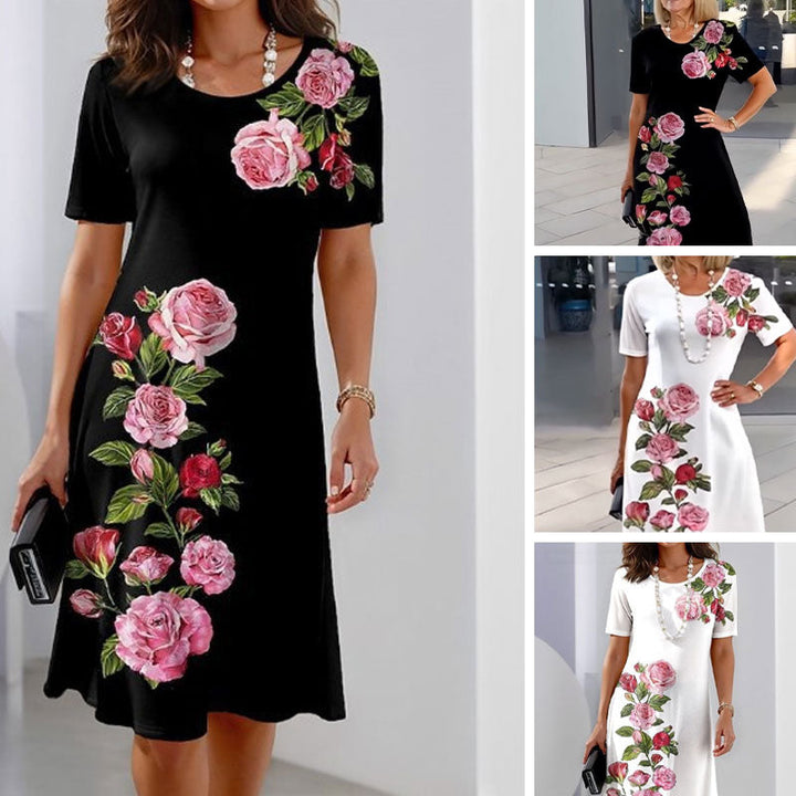 Women’s Dress | Floral Placement Pattern