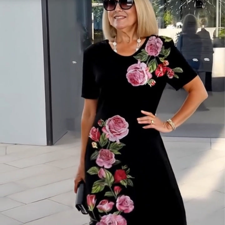 Women’s Dress | Floral Placement Pattern
