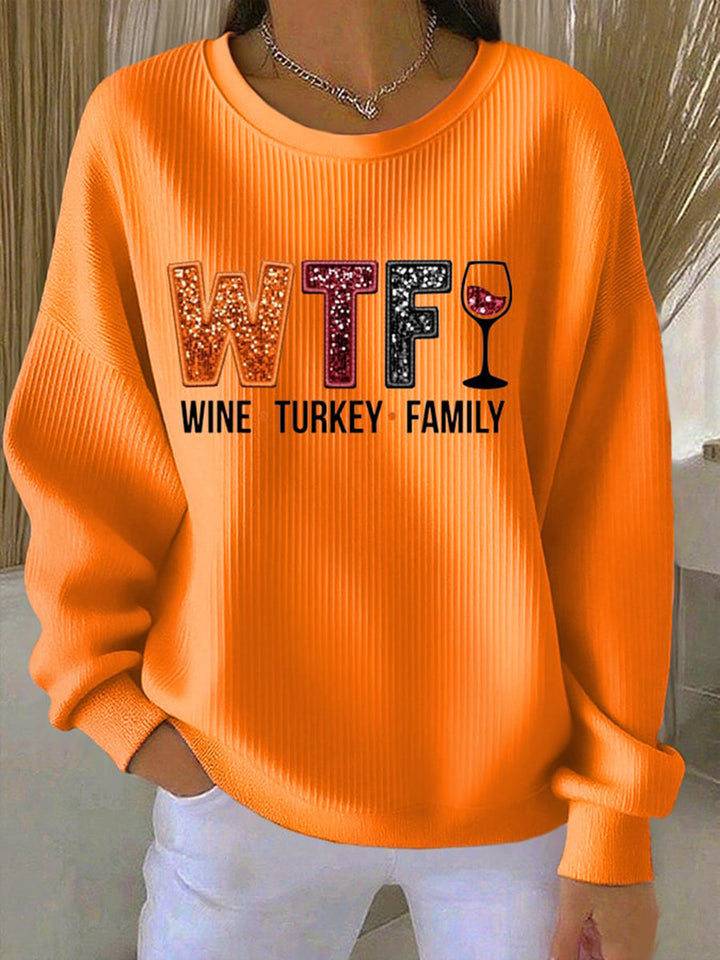 Sweatshirt for Women | Ribbed Surface Texture