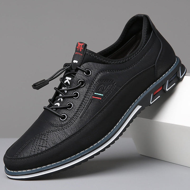 Walter | Men's Casual Lace-Up Faux Leather Low-Top Sneakers