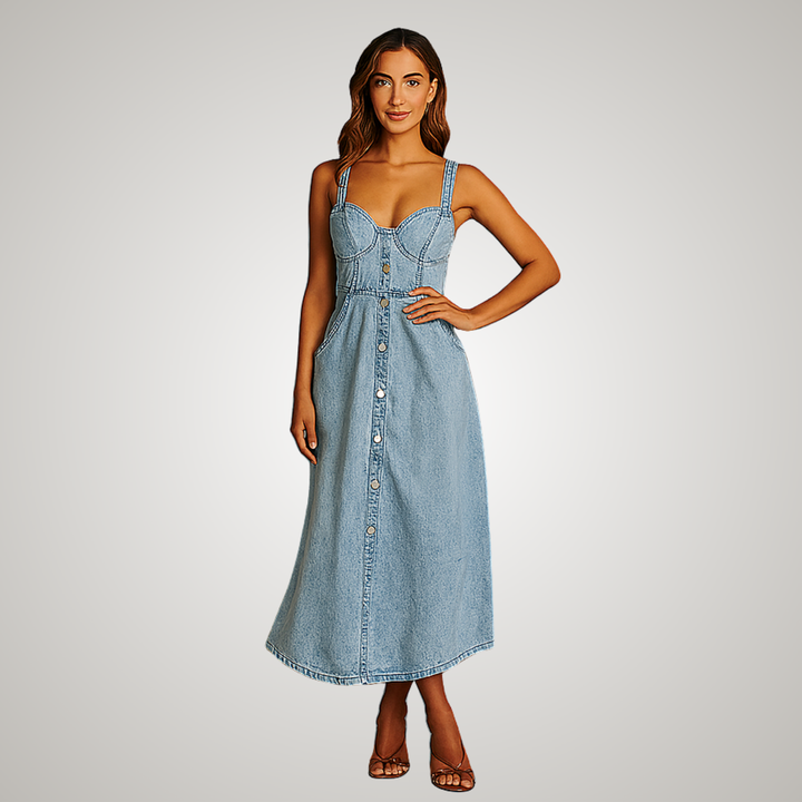 Women’s Dress | Button-Front Midi