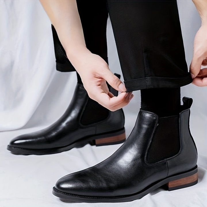 Wendell | Refined Pointed-Toe Chelsea Boots