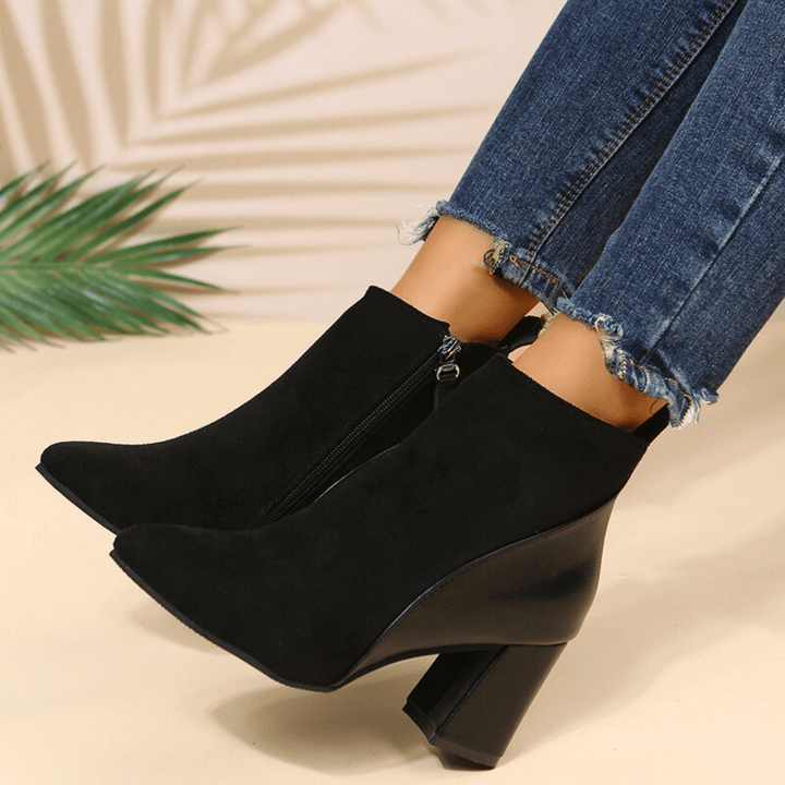 Boots For Women | Ankle-height Shaft Pointed Toe